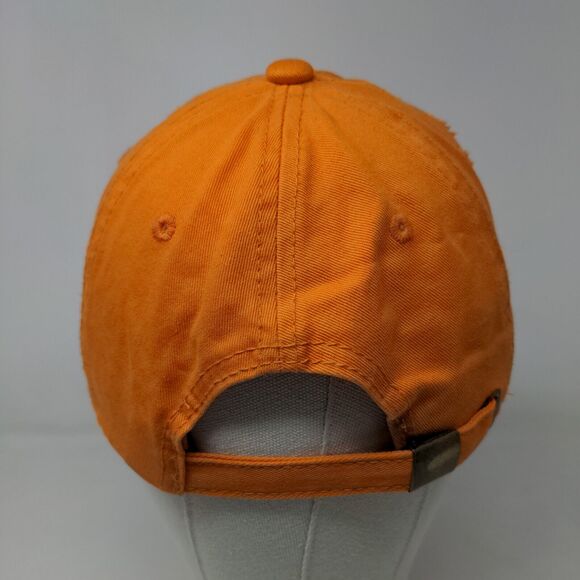 KV Sports Men's Slideback Hat Orange Adjustable Graphic Monkey Logo Shiny - Picture 6 of 9
